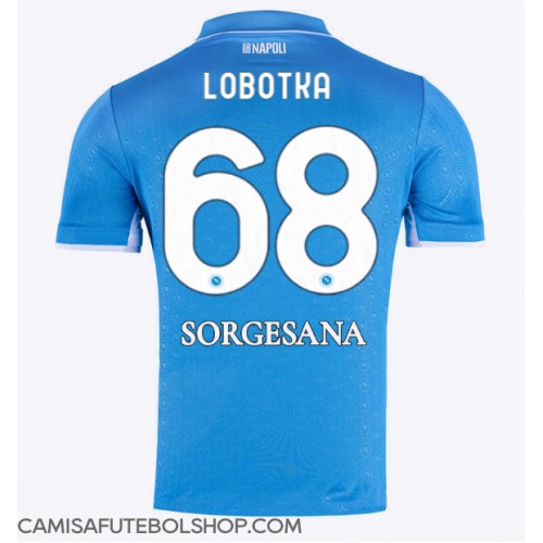 Camisa de time de futebol SSC Napoli Stanislav Lobotka #68 Replicas 1º Equipamento 2024-25 Manga Curta